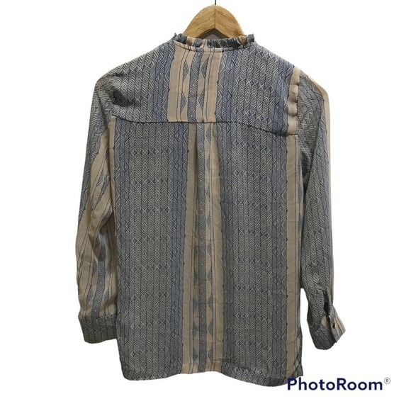 Dolan Anthropologie Sheer Blouse XS Long Sleeve Bohemian Flowy Cottagecore Shirt - Picture 2 of 7